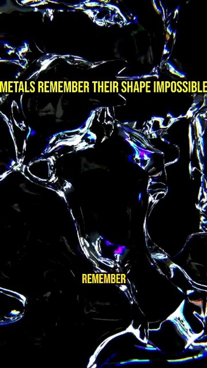 🤯 Metals Remember Their Shape? Impossible!