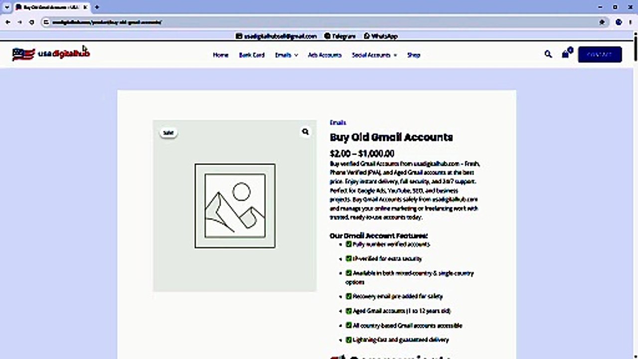 Best Site to Buy Old Gmail Accounts in the US
