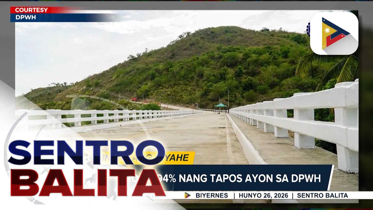 Udalo Bridge sa Abra de Ilog, Occidental Mindoro, bukas na sa light vehicles matapos mabinbin ng tatlong taon | ulat ni Tom Alvarez - Radyo Pilipinas - Lucena