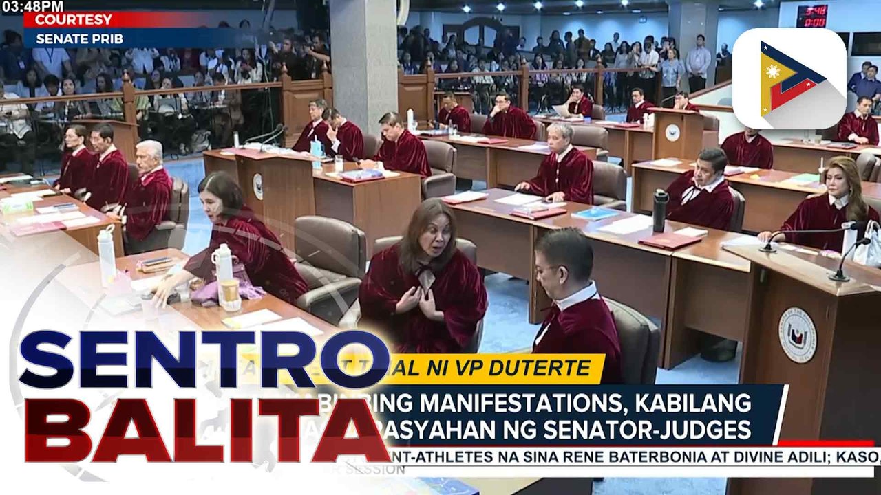Impeachment court, naghahanda na sa paglalabas ng pre-trial order sa susunod na linggo; presentasyon ng mga ebidensya, posible umanong umabot ng isa hanggang dalawang buwan | ulat ni Bernard Ferrer