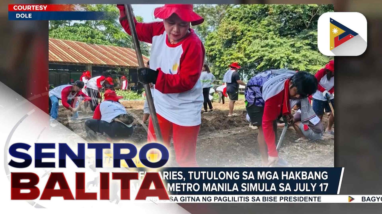 TUPAD beneficiaries, tutulong sa mga hakbang kontra baha sa Metro Manila simula sa July 17 ayon sa DOLE