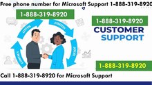 How do I get a free phone number for Microsoft