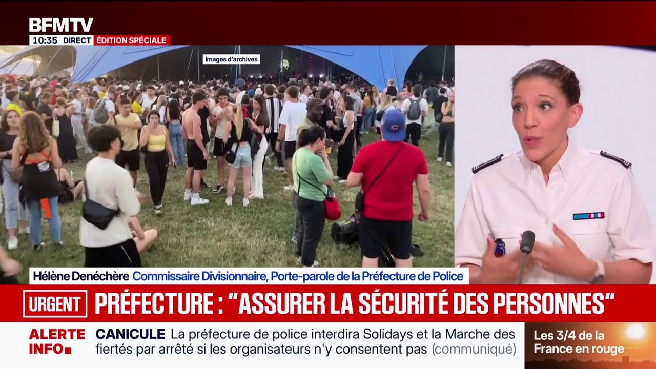 Canicule: les Solidays et la marche des fiertés "seront annulés ou interdits"