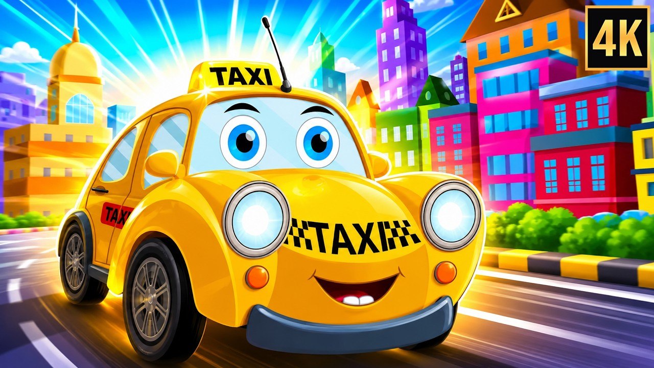Wheels On The Taxi | Fun Kids Songs & Cartoon Videos for Kids | Kids TV Channel Nursery Rhymes