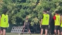 El golazo de falta de Wembanyama jugando al fútbol