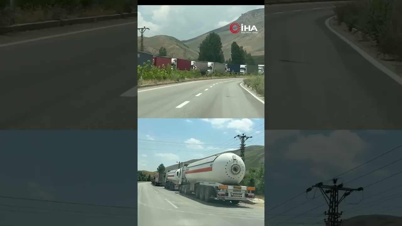 Türkiye-İran sınırında 5 kilometrelik tır kuyruğu oluştu