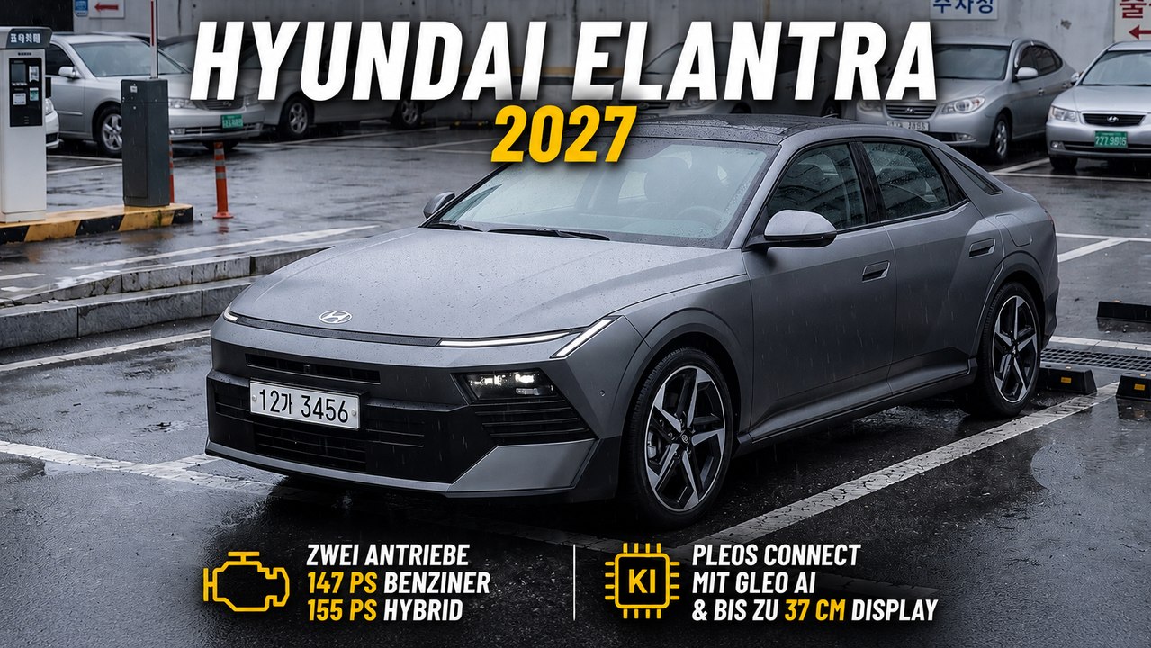 2027 Hyundai Elantra (Avante): Alle Infos zum neuen Avante im Überblick