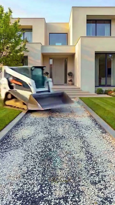 From Raw Ground to Luxury Home Entrance! 💎 Massive Curb Appeal Transformation