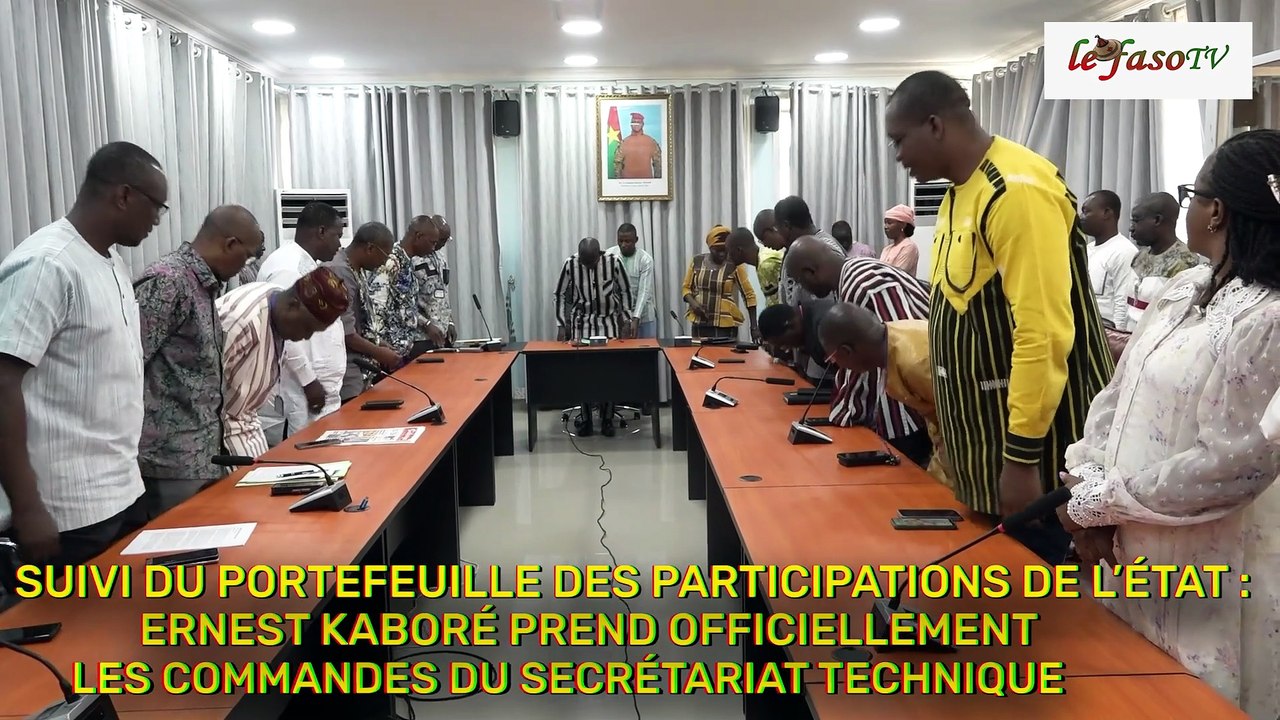 Suivi du portefeuille des participations de l’État : Ernest Kaboré prend officiellement les commandes du secrétariat technique
