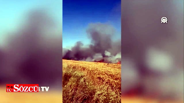 Tekirdağ'da 400 dekar buğday ekili alan yandı