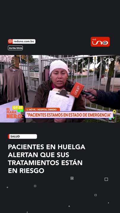 Huelga en el Hospital Obrero pone en riesgo los tratamientos de los pacientes