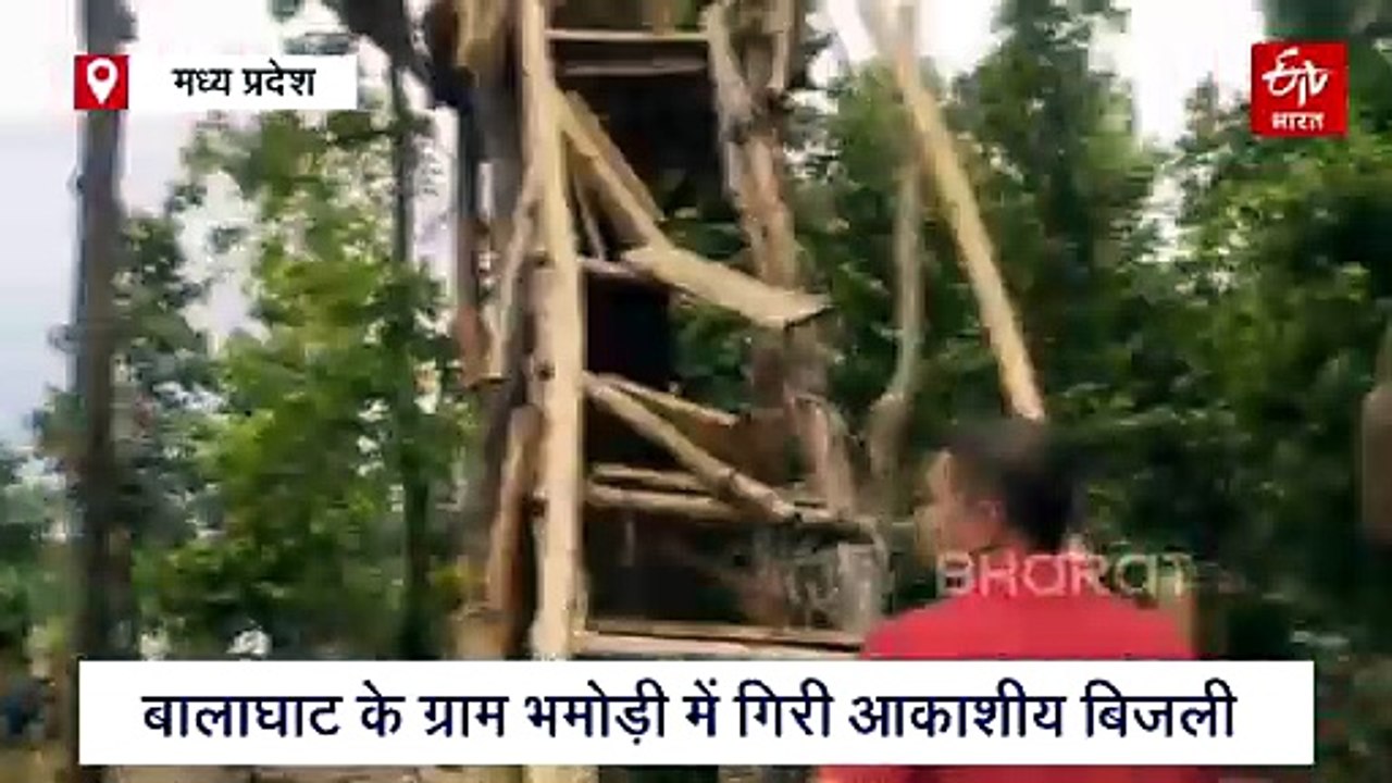 बालाघाट में आकाशीय बिजली गिरने से 3 युवकों की मौत, 6 घायल, बारिश से बचने चढ़े थे वॉच टावर पर