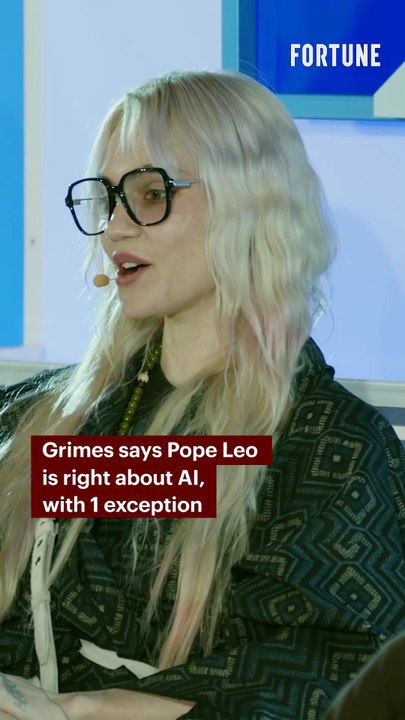Grimes says Pope Leo is right about AI, with 1 exception