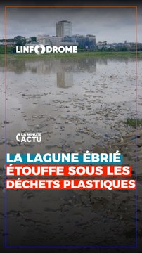 D'IMPORTANTES QUANTITÉS DE DÉCHETS PLASTIQUES ENVAHISSENT LA LAGUNE D'ABIDJAN