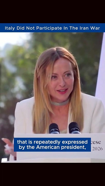 Giorgia Meloni Explains Italy's Position on Iran Conflict