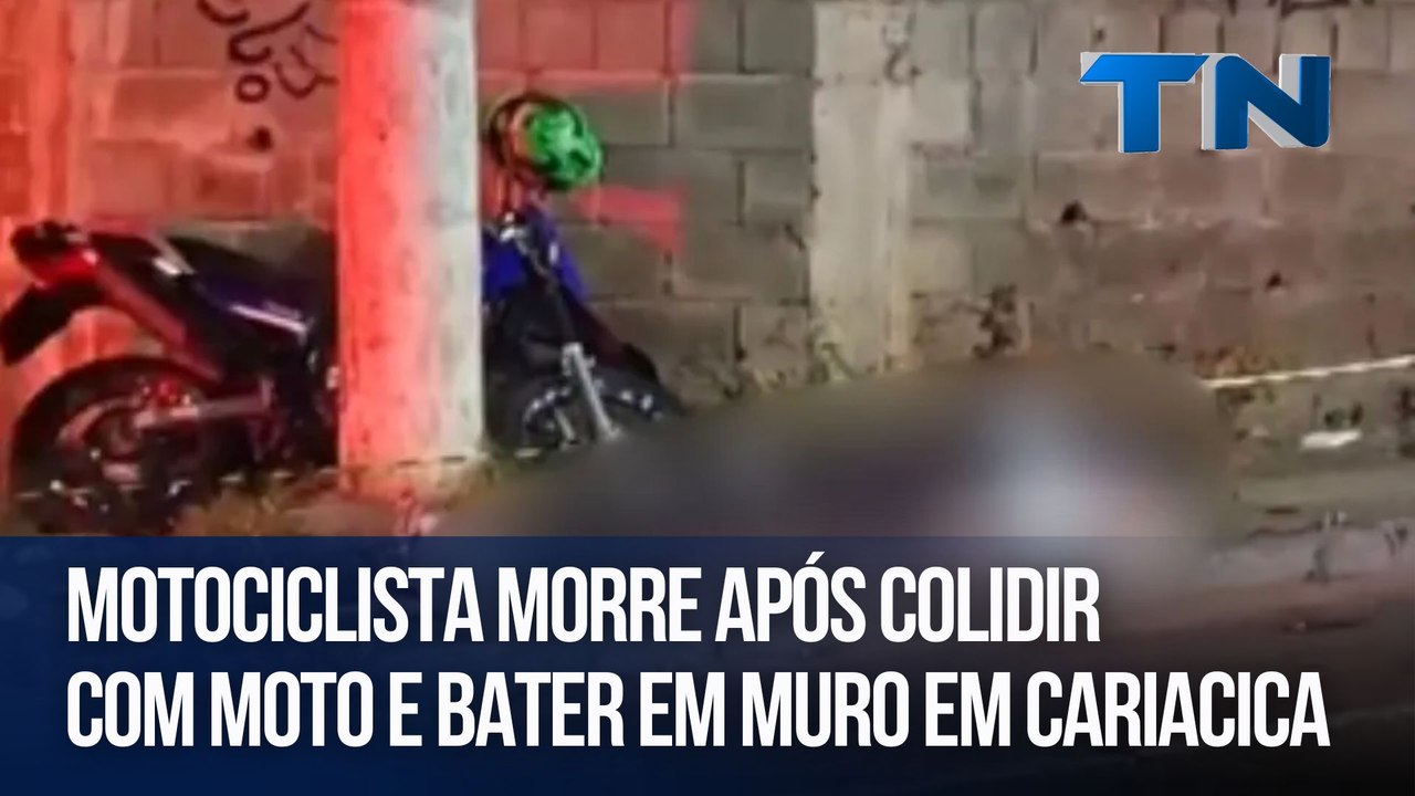 Motociclista morre após colidir com moto e bater em muro em Cariacica