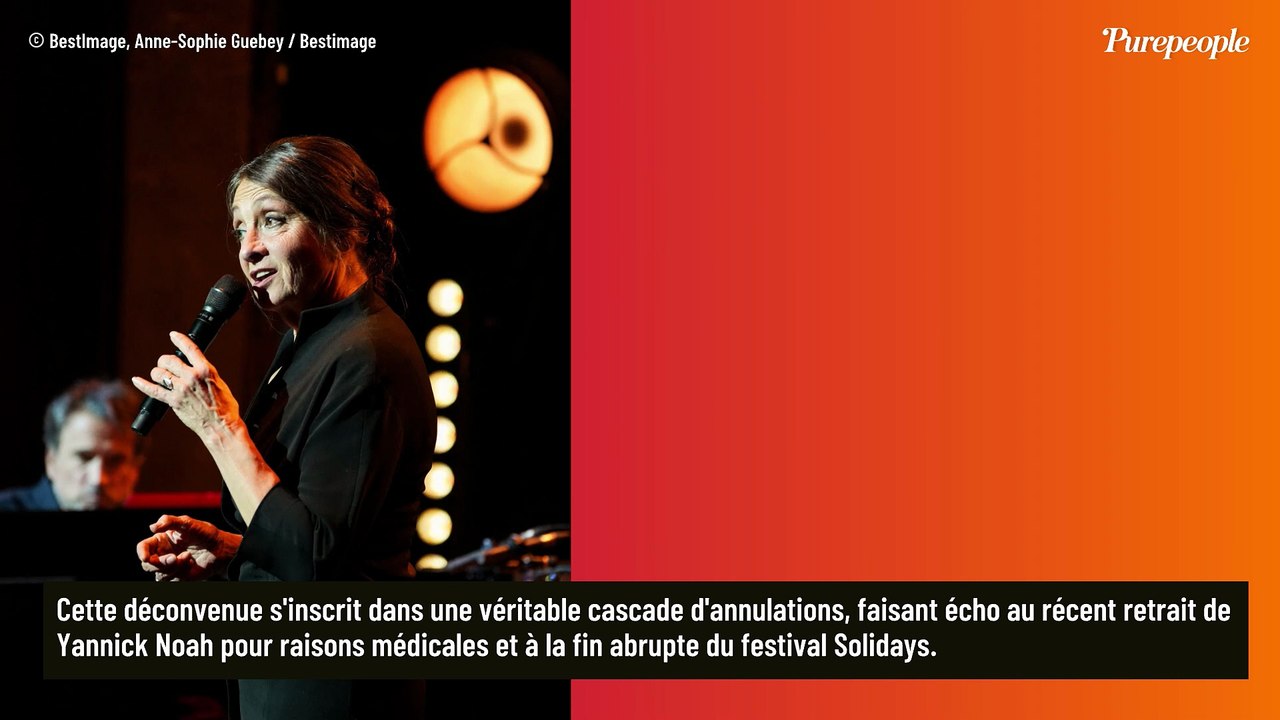 "Catherine Ringer est malheureusement contrainte d'annuler", l'artiste ne peut pas monter sur scène samedi à Paris