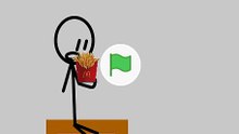 Stickman Eating Fries (Animation)