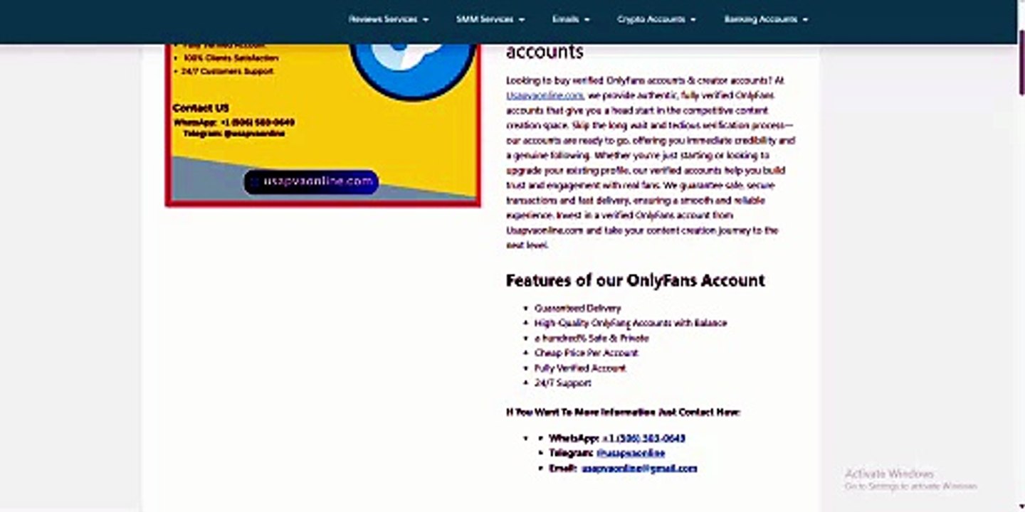 Best 03 Site To Buy Verified OnlyFans Accounts In This Year