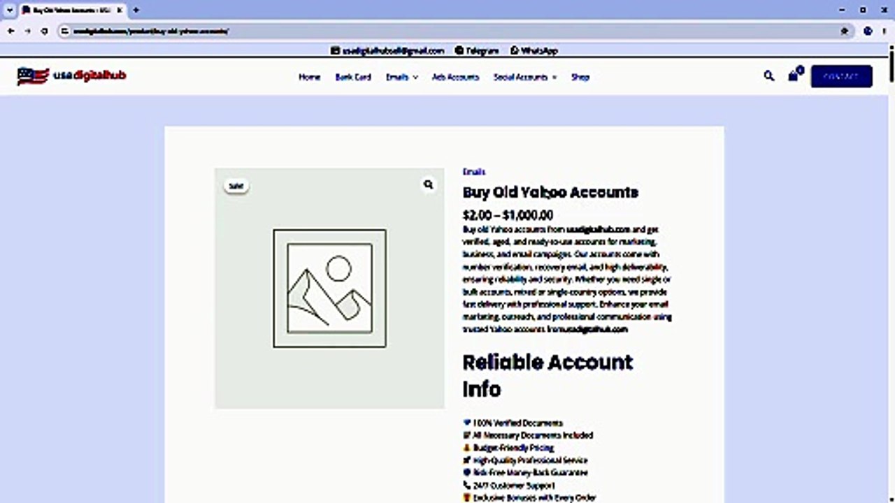 The 2 Sites Guide to Buying Old Yahoo Accounts in