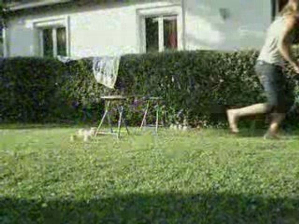 Saut d'obstacle marie et nana