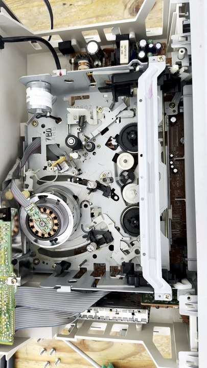 Inside VHS player