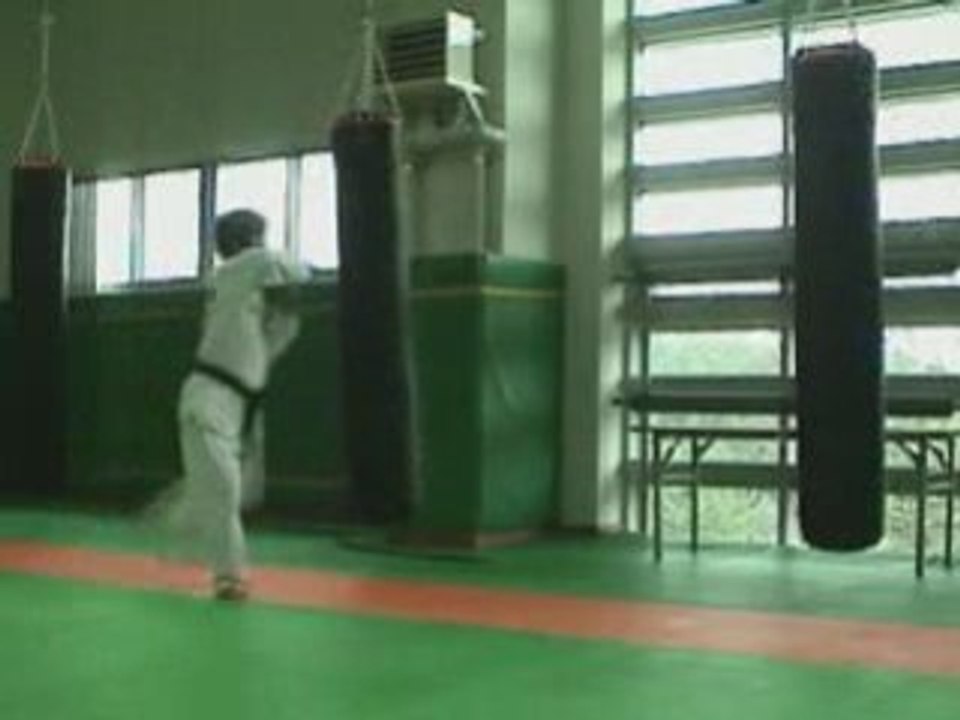 Regis fait du karaté