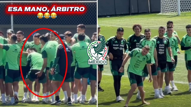 Selección Mexicana: Así bromena Santi Giménez, Alexis Vega, Edson Álvarez y Jorge Sánchez durante entrenamientos