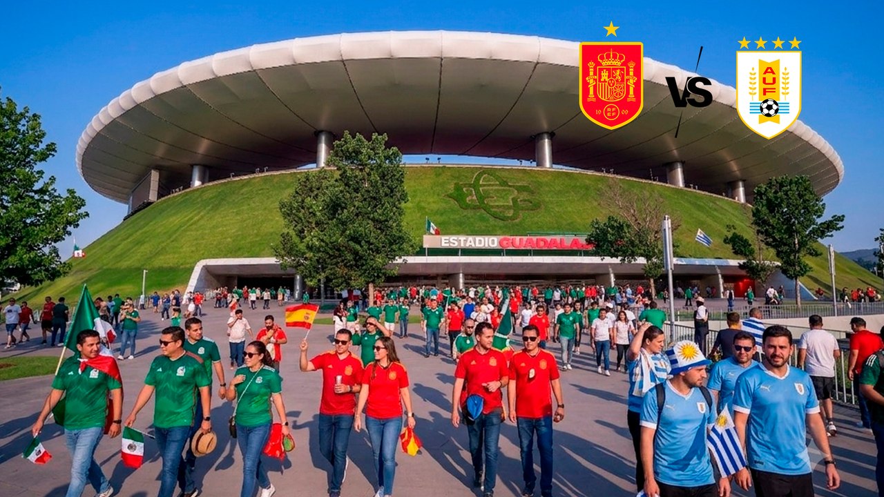 Mundial 2026: Mexicanos, españoles y uruguayos comienzan a llegar al Estadio Guadalajara para su último partido mundialista