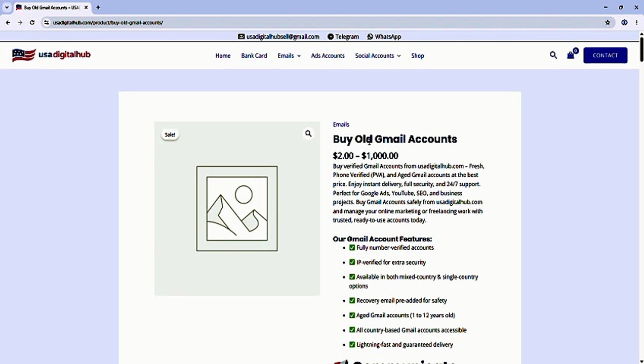13 Best sites to Buy Old Gmail Accounts (PVA & Aged) (8)