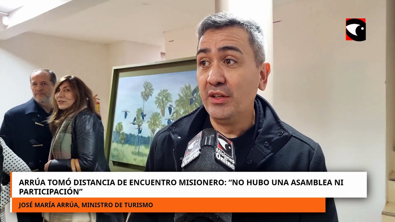 José María Arrúa tomó distancia de Encuentro Misionero y afirmó que esperan definiciones