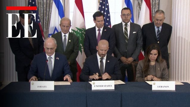 Israel y Líbano celebran el acuerdo firmado en EEUU, al que Hezbolá se opone