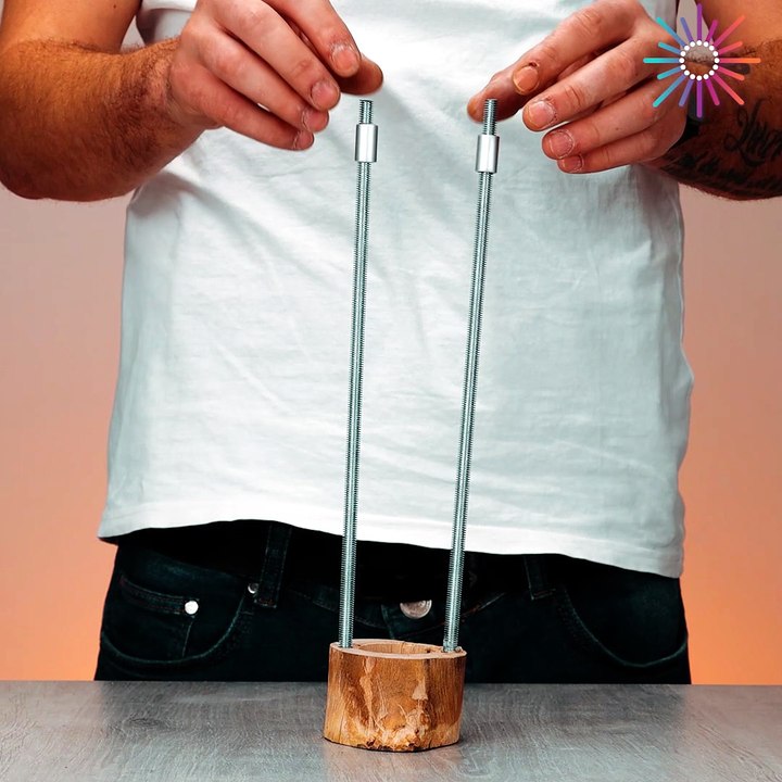 Unique DIY wooden lamp 😍