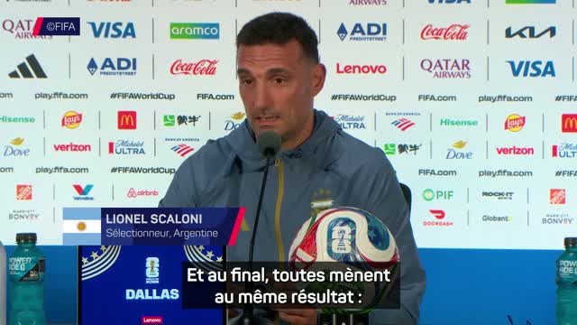 Argentine - Scaloni : “Il n’y a pas qu’une seule façon de gagner dans le football”
