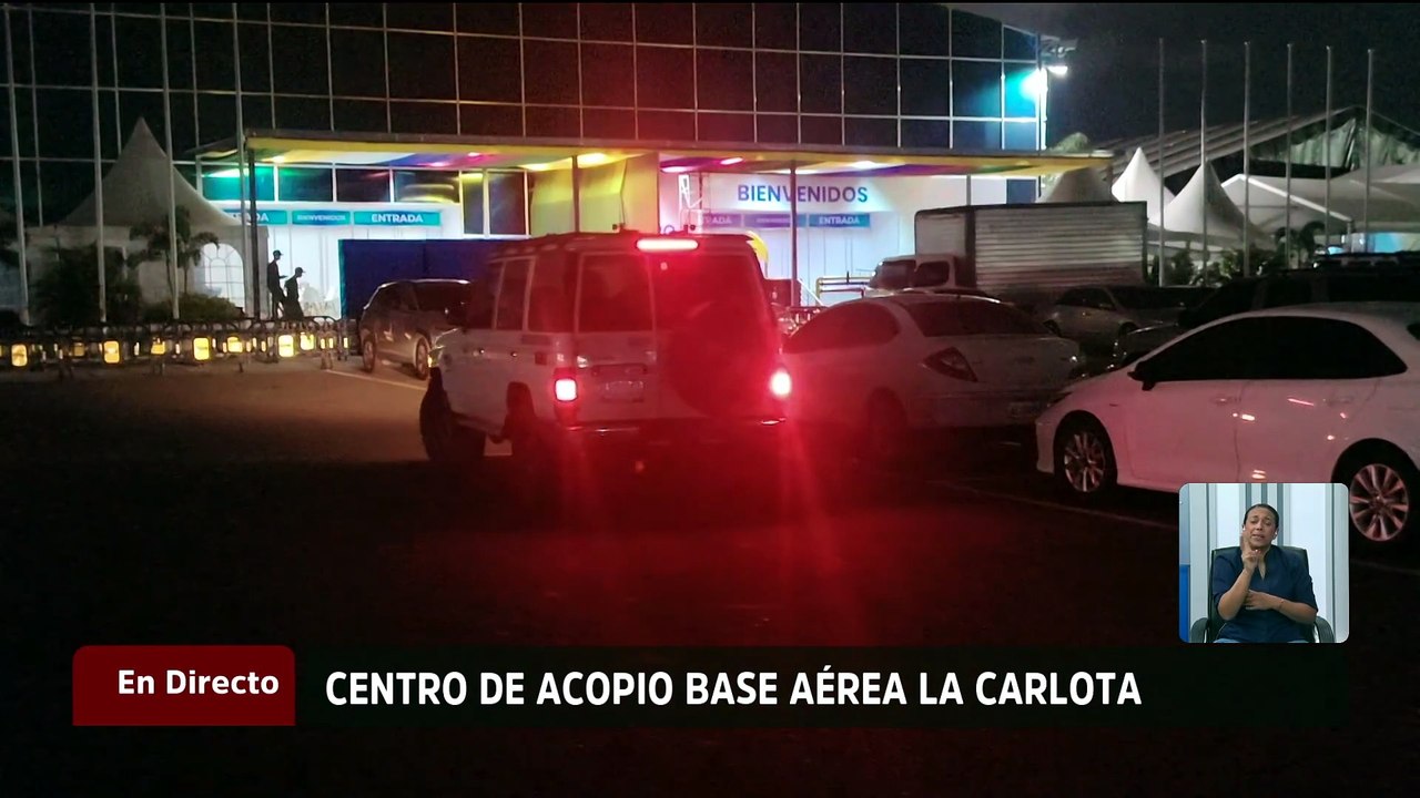 Base aérea La Carlota se mantiene completamente operativa como centro de acopio nacional