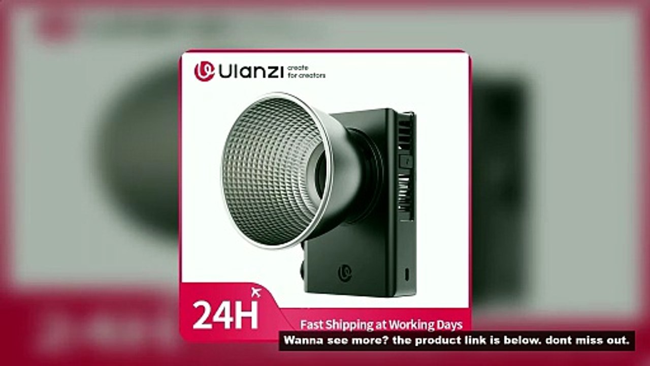 ?Ulanzi C01 100W COB Light Bi-Color Fill Light 14500Lx 100W COB Light 2700-6500K with Cooling Fan fo