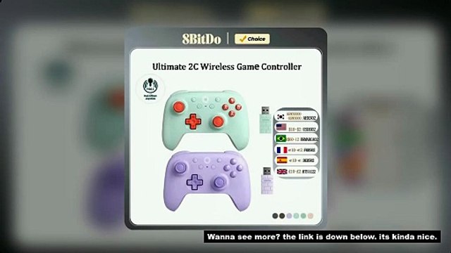 8BitDo Ultimate 2C Wireless Gaming Controller，Gamepad with Hall Effect for PC, Windows 10, 11, Steam