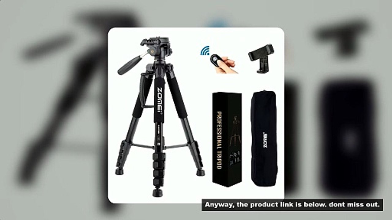 Zomei Q188 188cm Professional photography accessories video camera DSLR tripod for phone with phone