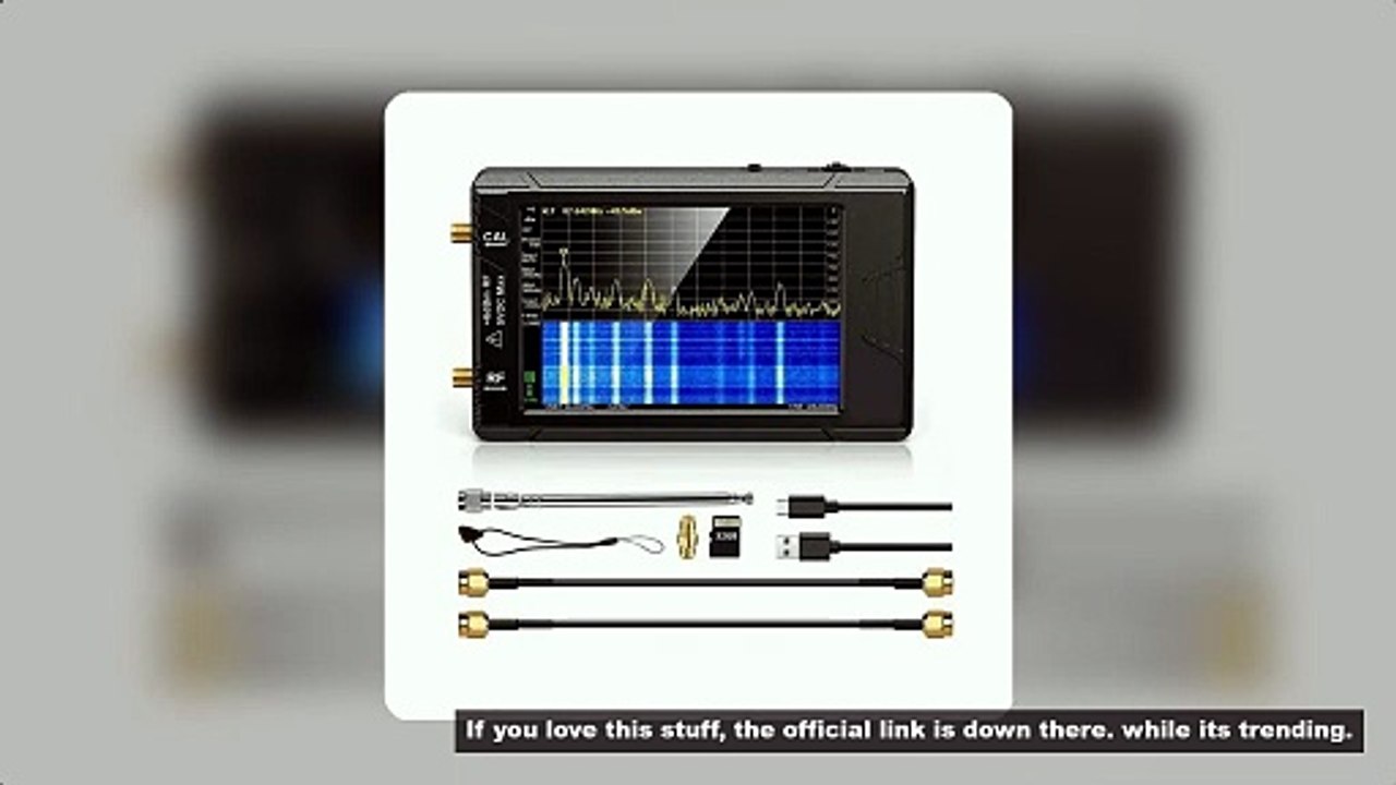 New Handheld Tiny Spectrum Analyzer 100k-5.3GHz RF Signal Generator with 4inch Display for tinySA UL