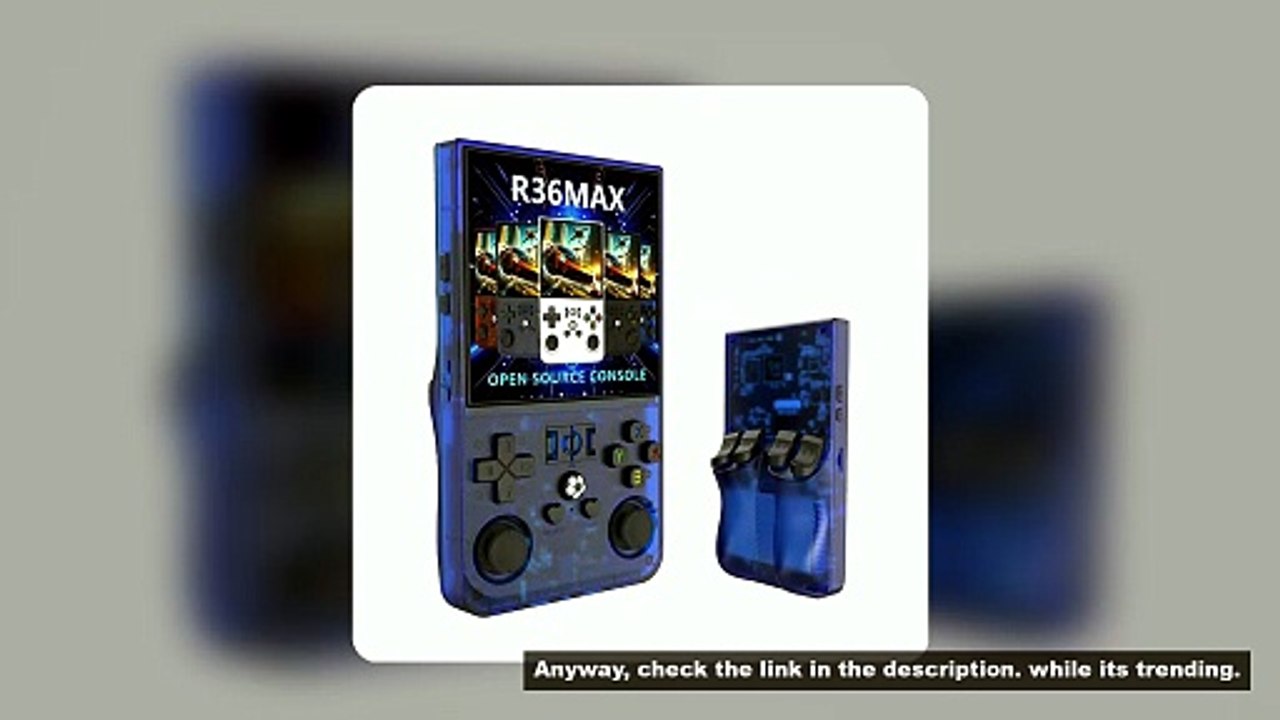 R36MAX 64G 128G Retro Handheld Game Console Linux System 4.0 Inch IPS Screen Portable Video Player D