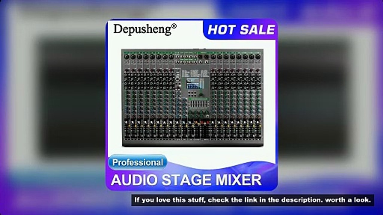 Depusheng Digital Mixer Professional Audio Mixer 18channels with 99bit dps reverb chip Bluetooth USB