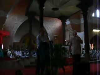 Father Michael Corcoran mhm speaks at Basankusu Cathedral