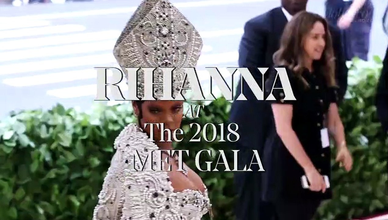 Rihanna Wears Maison Margiela Artisanal Gown by John Galliano to Met Gala [Full Movie]