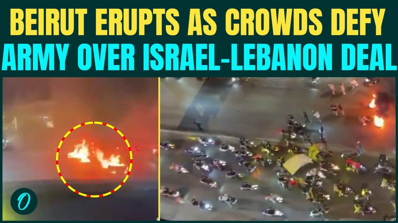 CIVIL WAR In Lebanon? Beirut BURNS as Protesters Block Roads, Burn Tires Over Israel-Lebanon DEAL
