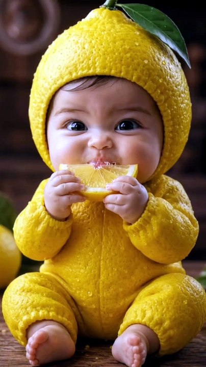 A cute lemon baby