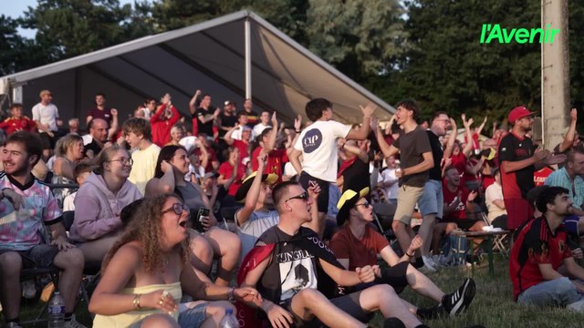 À 5 heures du matin, Incourt ne dormait plus, des centaines de supporters au pied de l’écran géant