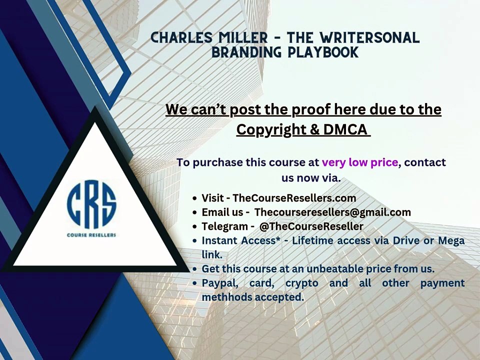 Thecourseresellers.com - Charles Miller – The Writersonal Branding Playbook