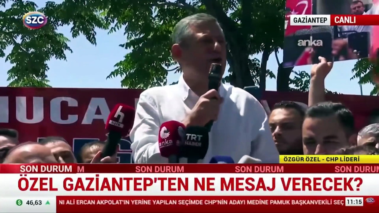 Özel'e Gaziantep'te coşkulu karşılama