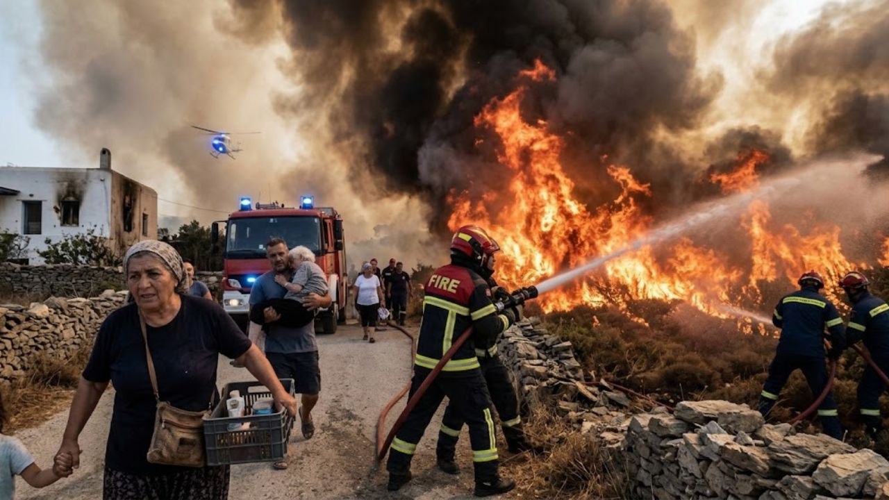 Significant Wildfire in Greece Triggers Evacuat...