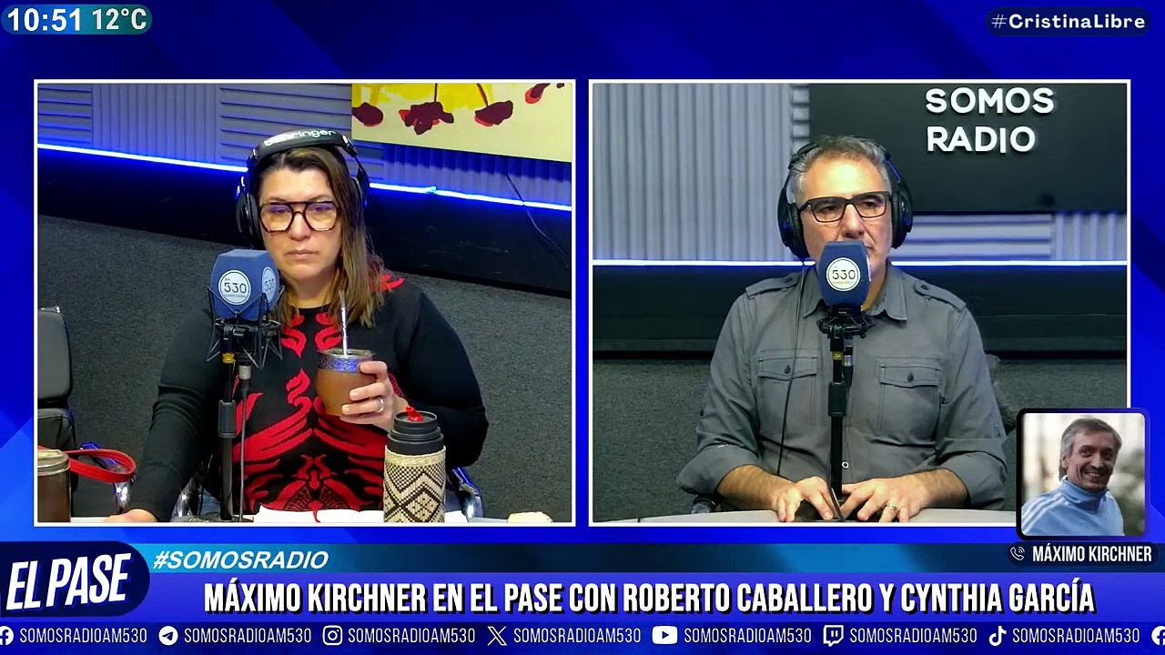 MÁXIMO KIRCHNER: "QUEREMOS que CRISTINA sea CANDIDATA" | CABALLERO-GARCÍA en el PASE de la AM530